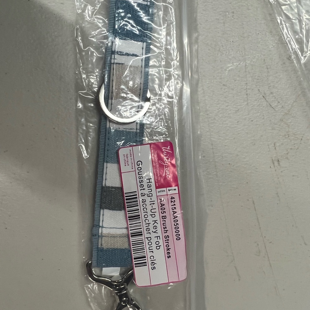 Thirty-One Blue and White Key Strap